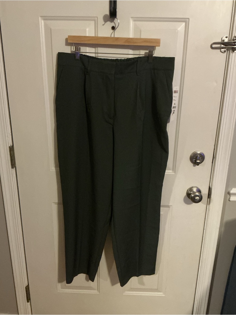 Women’s Olive Green Pants - Classic Straight Fit